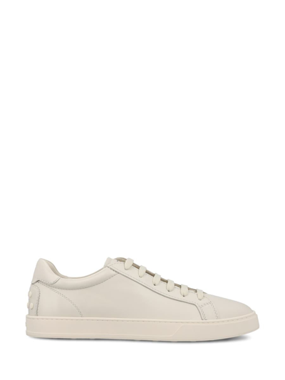 Tod's Low Shoes In Milk White