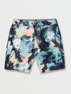Volcom Skulli Wash Stoney Board Shorts In Blue