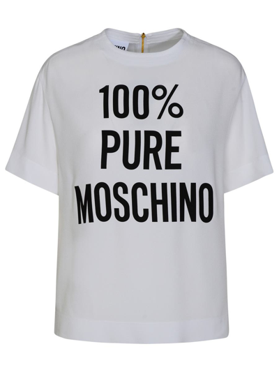 Moschino White Acetate T-shirt