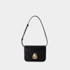 Apc A.p.c. Black Leather Small Astra Crossbody Bag In Black