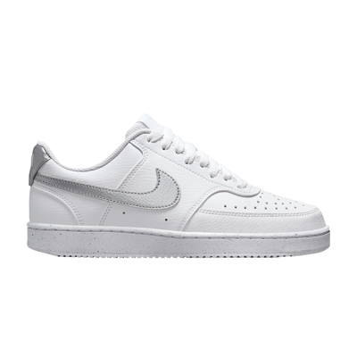 Pre-owned Nike Wmns Court Vision Low Next Nature 'white Metallic Silver'