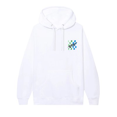 Pre-owned Anti Social Social Club For Granted Hoodie 'white'