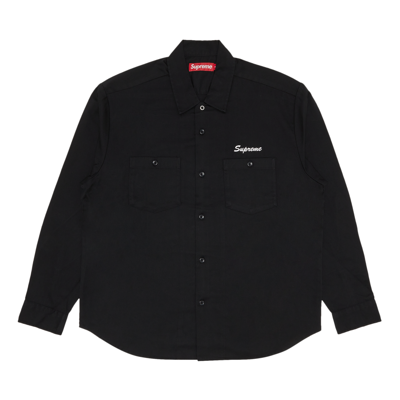 Pre-owned Supreme American Psycho Work Shirt 'black'