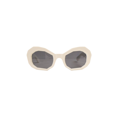 Pre-owned Amiri Honeycomb Sunglasses 'white'