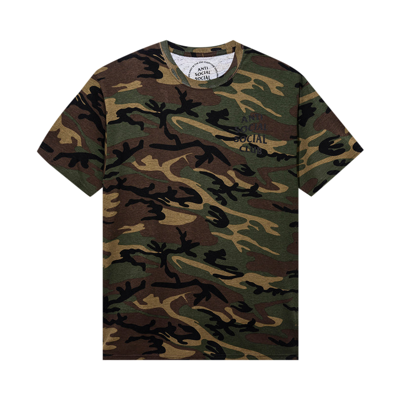 Pre-owned Anti Social Social Club Kkotch Tee 'camo' In Multi-color