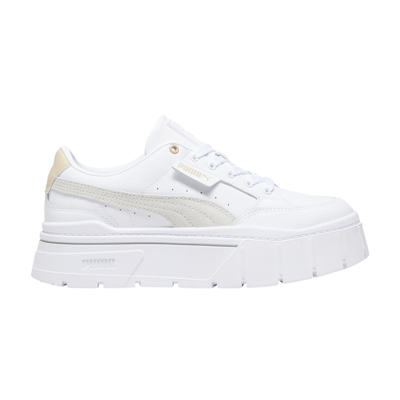 Pre-owned Puma Wmns Mayze Stack 'white Sedate Grey'