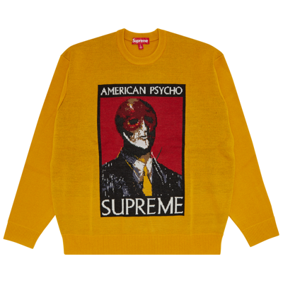 Pre-owned Supreme American Psycho Sweater 'yellow'