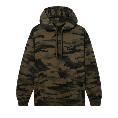 Pre-owned Anti Social Social Club Kkotch Hoodie 'camo' In Multi-color