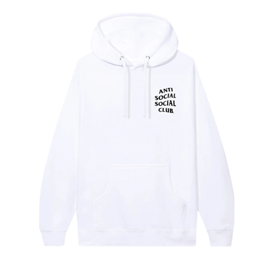 Pre-owned Anti Social Social Club Kkotch Hoodie 'white'