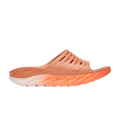 Pre-owned Hoka Ora Recovery Slide 'baked Clay Camellia' In Orange