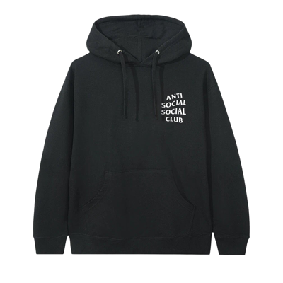 Pre-owned Anti Social Social Club Mind Games Hoodie 'black'