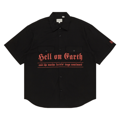 Pre-owned Supreme X Bernadette Corporation Short-sleeve Work Shirt 'black'