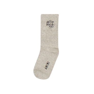 Pre-owned Amiri Cherub Socks 'grey'