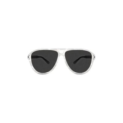 Pre-owned Amiri Aviator Logo Sunglasses 'white'