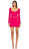 Lovers & Friends Dominique Mini Dress In Dark Pink