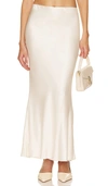 Nbd Neveah Maxi Skirt In Ivory