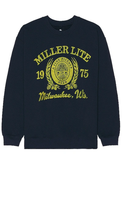 Junk Food Miller Lite 1975 Sweatshirt In Navy