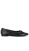 Schutz Women's Arissa Slip On Square Toe Flats In Black