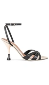 3juin Woman Sandals Black Size 7.5 Leather In Black