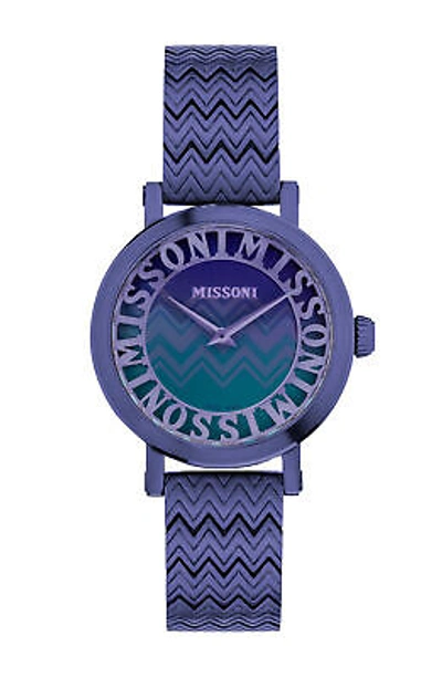 Pre-owned Missoni Purple Womens Analogue Watch Melrose Mwcy00723