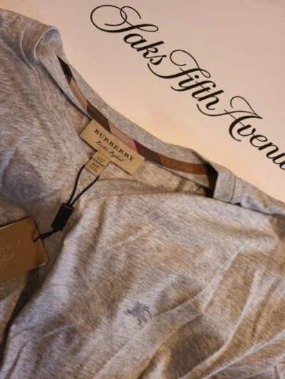 Pre-owned Burberry $399  Limited Edition T Shirt Men Size 3xl Gray In Purple