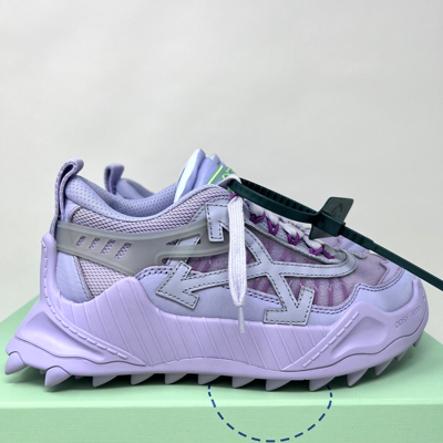 Pre-owned Off-white Virgil Abloh Odsy-1000 Women's Sneakers Size 6 Us/ 36 Eu Lilac Purple