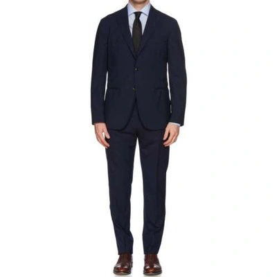 Pre-owned Boglioli Milano "k. Jacket" Navy Blue Virgin Wool Unlined Suit Slim Fit