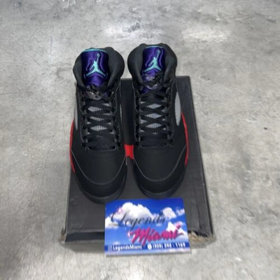 Pre-owned Jordan Nike Air  5 Retro Top 3 Cz1786-001 Sz 9 With Box Fast Ship In Black
