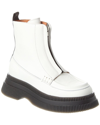GANNI GANNI CREEPERS WALLABY ZIP LEATHER BOOT