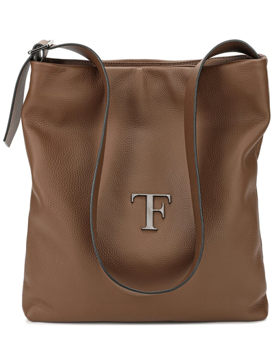 Tiffany & Fred Paris Full-grain Leather Tote In Burgundy