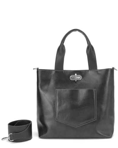 Tiffany & Fred Paris Oily Leather Shoulder Bag In Burgundy
