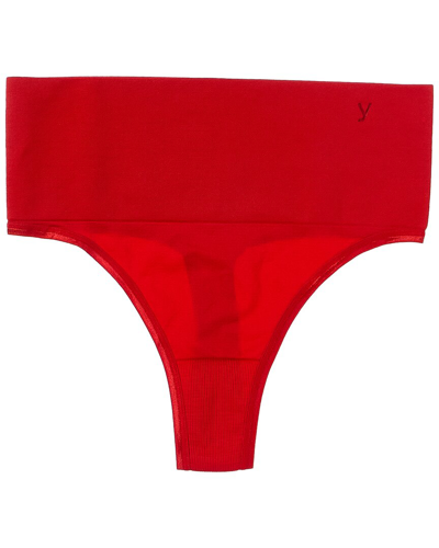 Yummie Ultralight Shaping Thong Briefs In Red