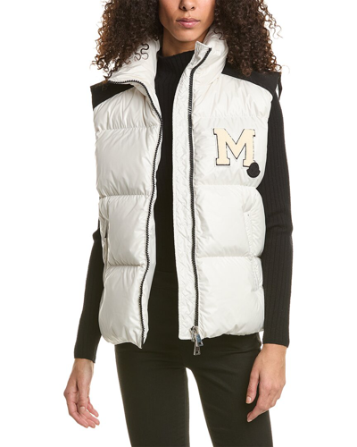 Moncler Logo-patch Padded Gilet In White