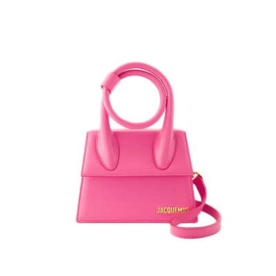 Jacquemus Le Chiquito Noeud Bag -  - Leather - Neon Pink