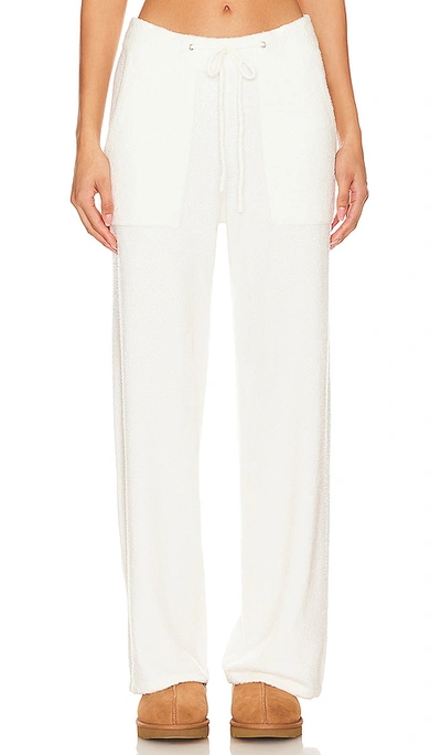 Barefoot Dreams Cozychic Lite Patch Pocket Long Pant In Pearl