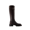 ANN DEMEULEMEESTER LIJSBET BOOTS - LEATHER - BURGUNDY