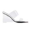 ALEXANDER MCQUEEN SANDALS - CLEAR - LEATHER