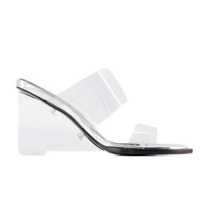 Alexander Mcqueen Sandals - Clear - Leather In Red
