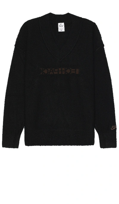 Nike Nsw Knit Sweater In Black