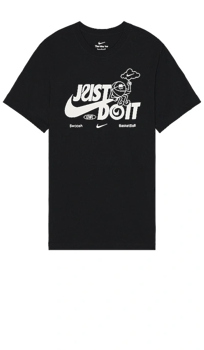 Nike Swoosh Tee In Black