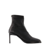 ANN DEMEULEMEESTER HEDY ANKLE BOOTS - LEATHER - BLACK