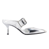 Alexander Mcqueen Leather Punk Pumps With 4 Cm Heel Height In White