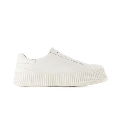 Jil Sander Sneakers Leather White Optic White