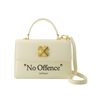 Off-white Jitney 1.4 Bag - Leather - Black/beige In Neutrals