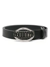 DSQUARED2 DSQUARED2 GOTHIC LOGO-BUCKLE LEATHER BELT