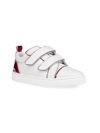 CHRISTIAN LOUBOUTIN LITTLE KID'S FUNNYTO SCRATCH PATENT-TRIM SNEAKERS