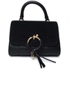 SEE BY CHLOÉ SEE BY CHLOÉ BLACK LEATHER BAG