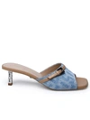 GCDS GCDS LIGHT BLUE DENIM SLIPPER