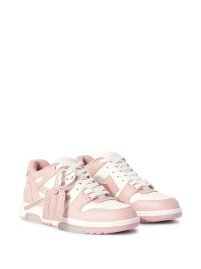 Off-white Out Of Office Leather Sneakers In White Beige