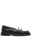 MAISON KITSUNÉ BICOLOR LEATHER LOAFERS